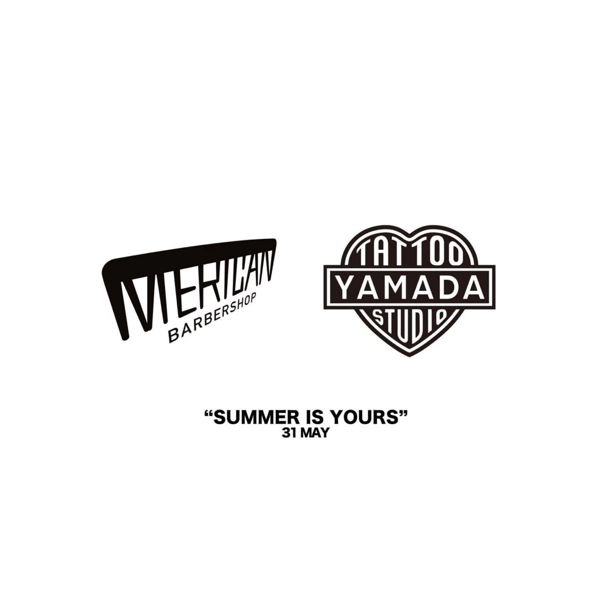 TATTOO STUDIO YAMADA x MERICAN BARBERSHOP / MERICAN (6) TEE 2024 NON-BINARY VER.