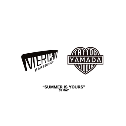TATTOO STUDIO YAMADA x MERICAN BARBERSHOP / MERICAN (6) TEE 2024 NON-BINARY VER.