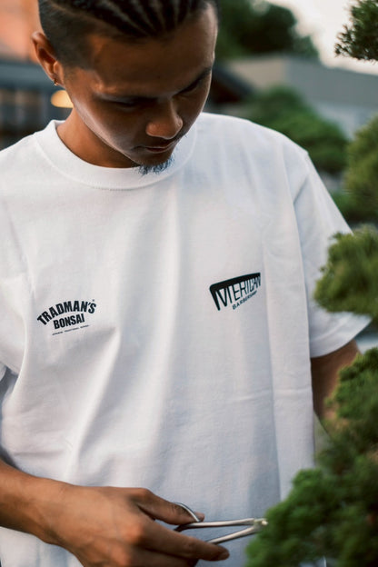 TRADMAN'S BONSAI x MERICAN BARBERSHOP / JAPANESE TRADITIONAL CRAFTSMAN TEE