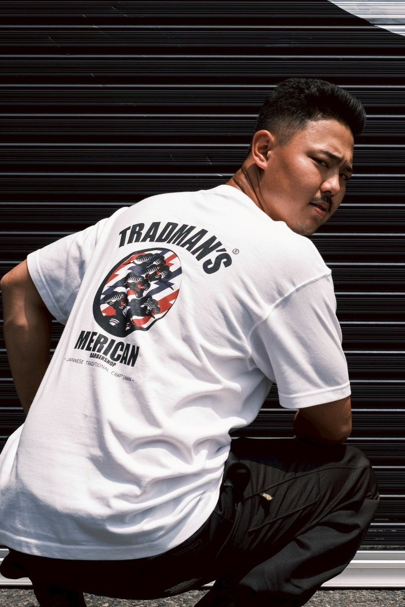 TRADMAN'S BONSAI x MERICAN BARBERSHOP / JAPANESE TRADITIONAL CRAFTSMAN TEE