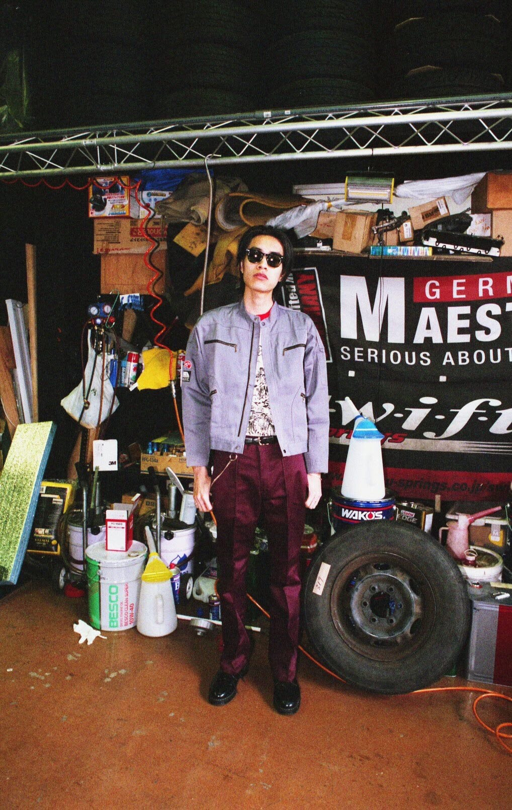 CARSERVICE x DICKIES / FLARE WORK PANTS