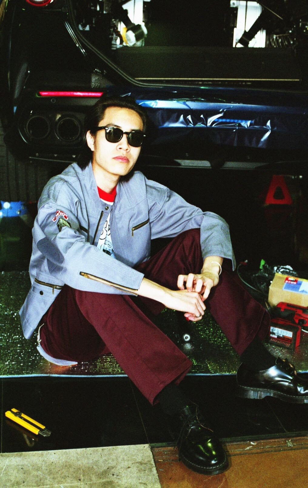 CARSERVICE x DICKIES / FLARE WORK PANTS