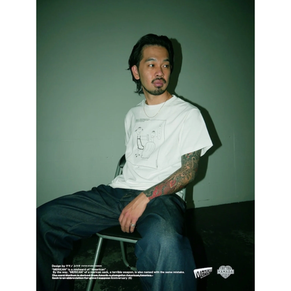 TATTOO STUDIO YAMADA x MERICAN BARBERSHOP / MERICAN (6) TEE 2024 NON-BINARY VER.